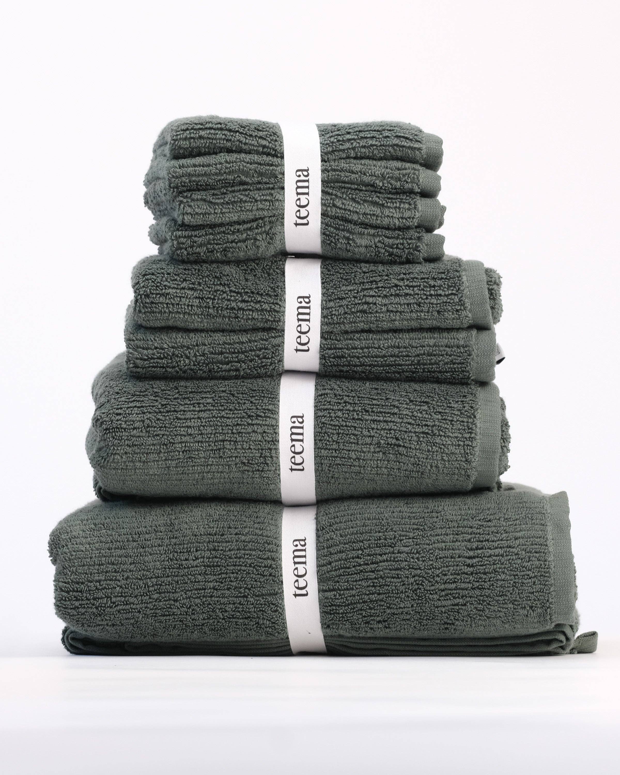 Teema Towels - Wholesale Bath Towel - Ribbed Bath Towels in Jade9
