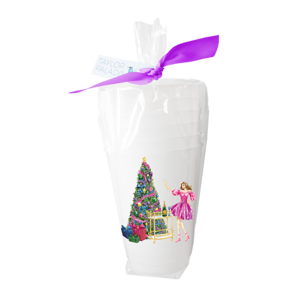 Taylor Paladino – Engroshandel Engangsbæger – Julefest Frostet Krus0