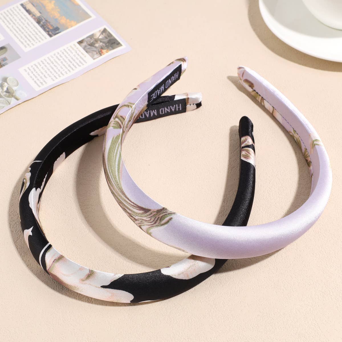 MKS America - Wholesale Fashion Headband - Women's - Fashionable Satin Floral Sponge Headband7