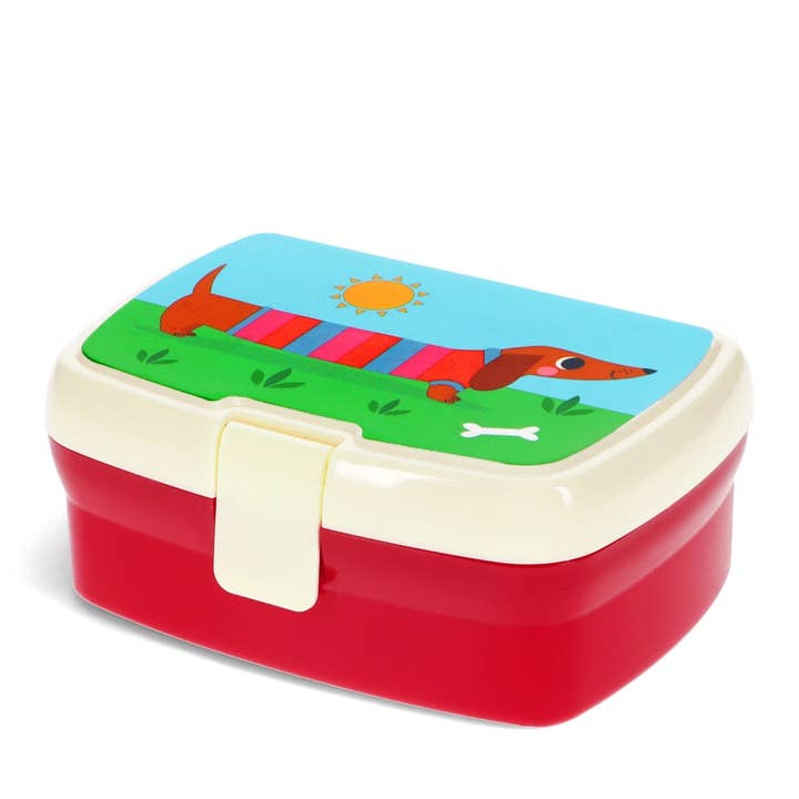 Rex London UK - Wholesale Lunch Bag/Box - Lunch Box With Tray - Sausage Dog