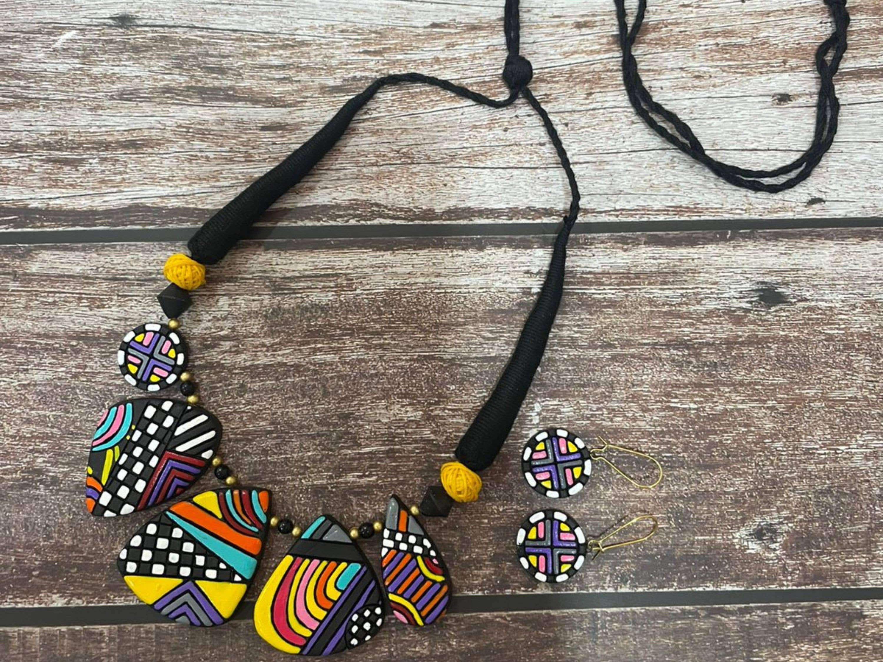 Cordelia Kraft - Wholesale Jewelry Set - Celestial Geometric Set | Clay Jewelry | Colorful Jewelry9