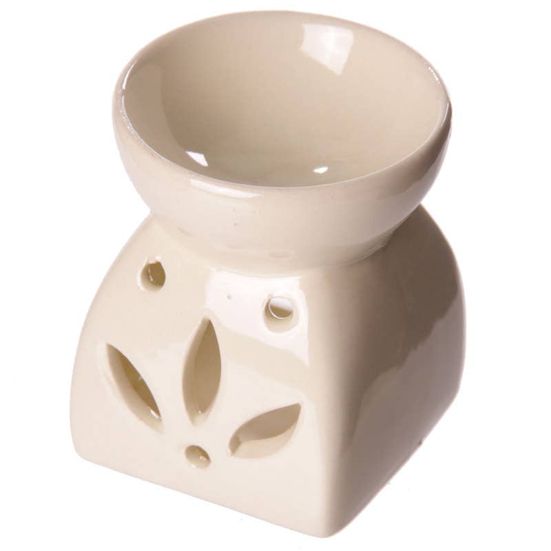 Puckator EU - Wholesale Oil Warmer - Bright Single Colour Leaf Cutout Oil Burner1