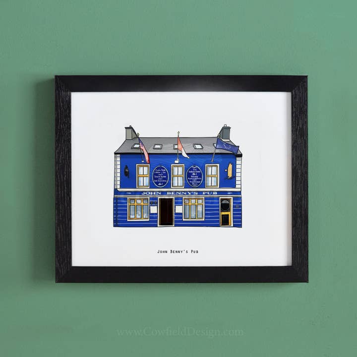 Cowfield Design - Wholesale Art print - Illustrated Pubs of Kerry20