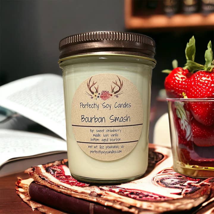 Bourbon Smash 17oz Soy Wax Candle for wholesale by Perfectly Soy Candles