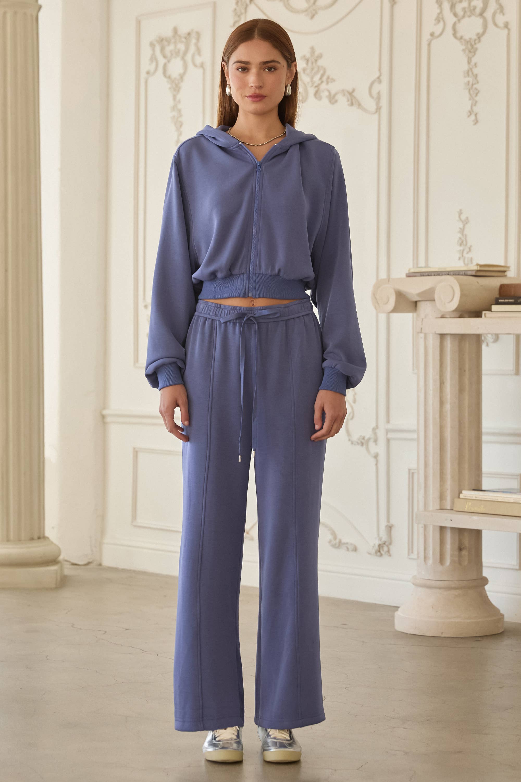 SKIES ARE BLUE - Wholesale Pants - Women's - Soft Modal Easy Pull Up Pants6