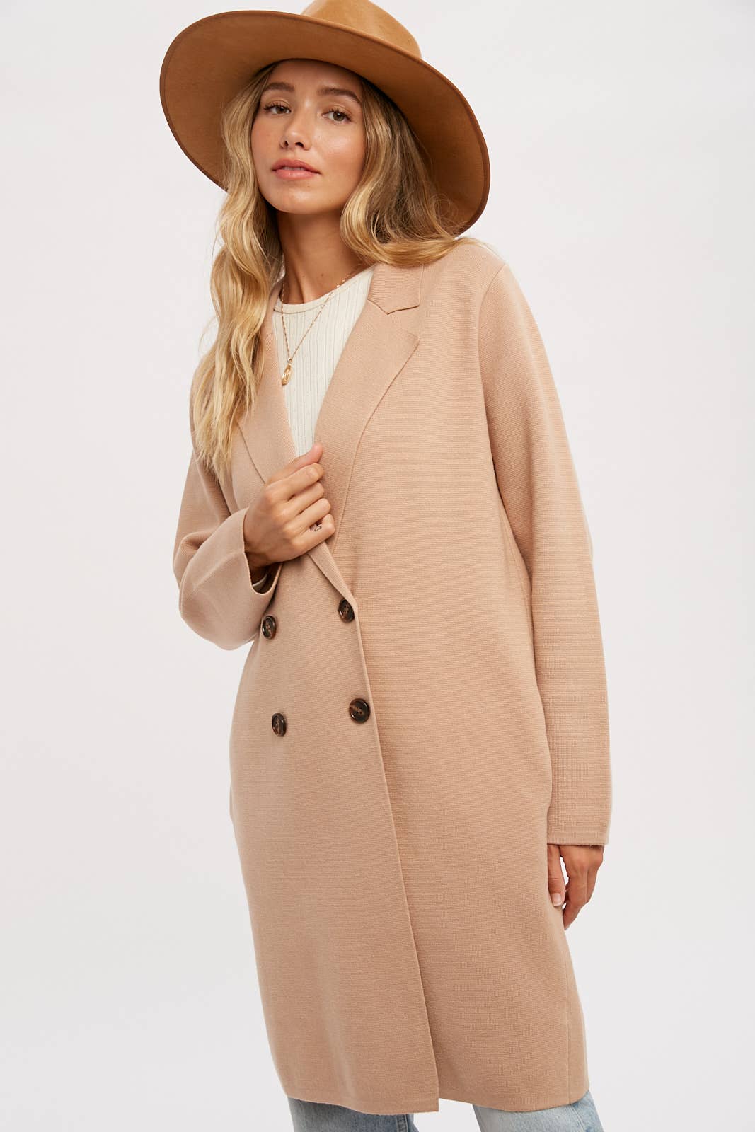 Bluivy - Wholesale Coat - Women's - CLASSIC DOUBLE BREASTED COATIGAN13