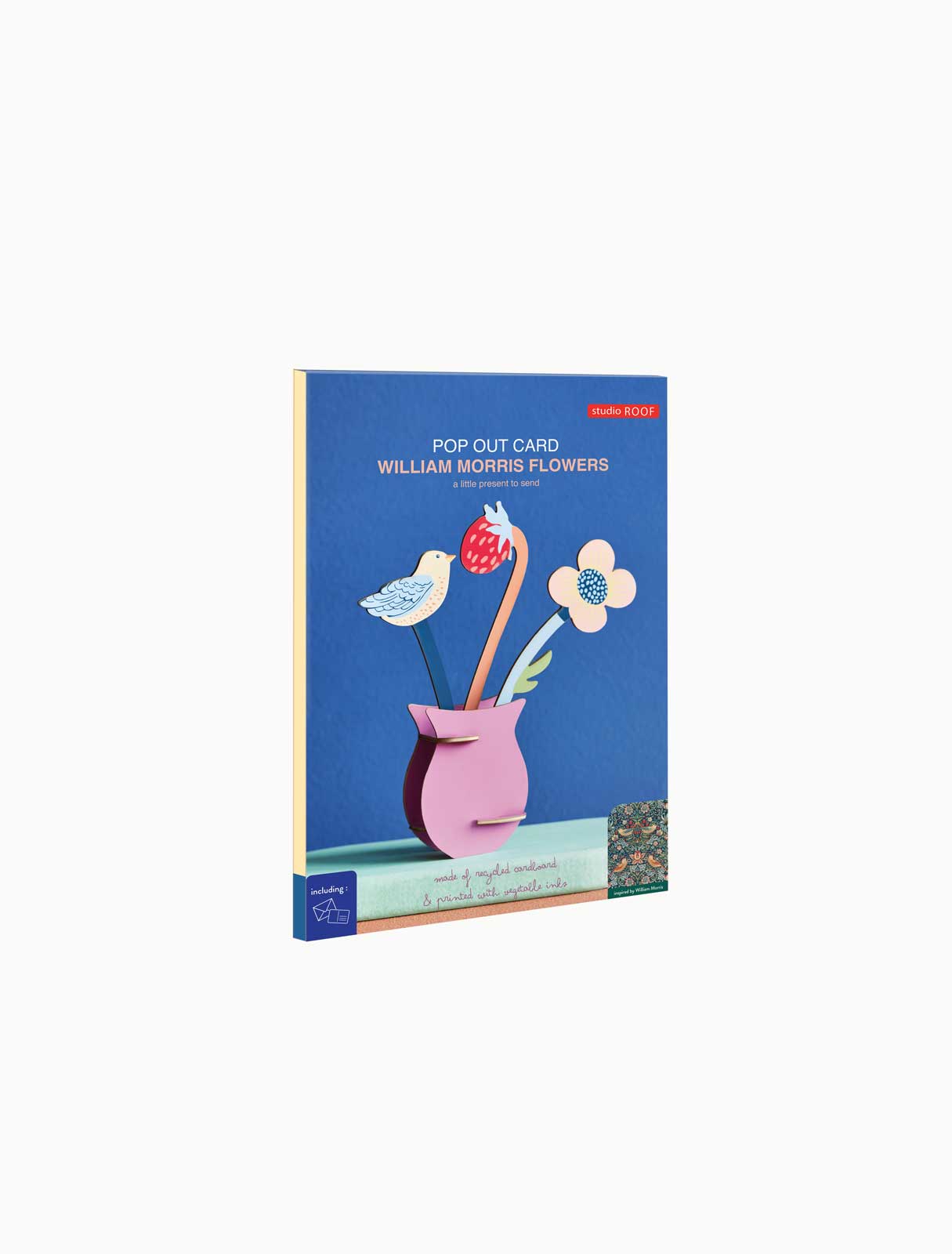 Studio Roof (no tariffs) - Wholesale Everyday Greeting Card - 3D Pop Out Card - William Morris Flowers2