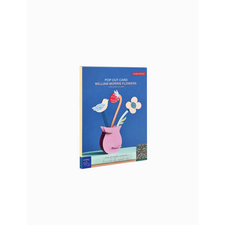 Studio Roof (no tariffs) - Wholesale Everyday Greeting Card - 3D Pop Out Card - William Morris Flowers2