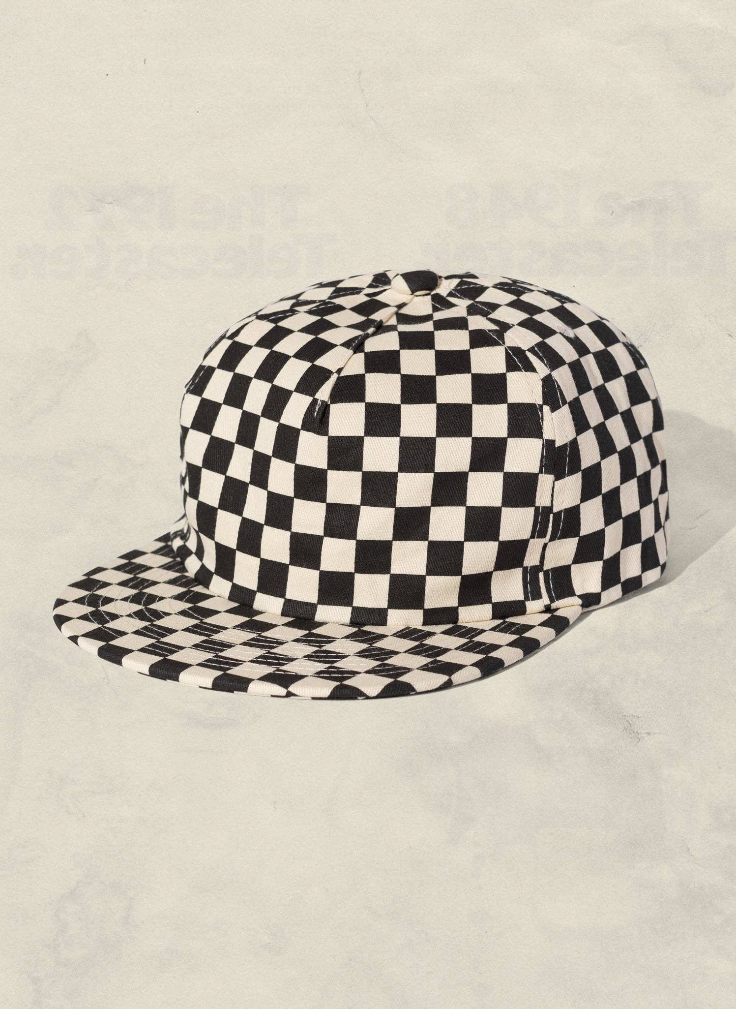 Weld Mfg. - Wholesale Flat Brim Cap - Unisex - Checkerboard Field Trip Hat™0