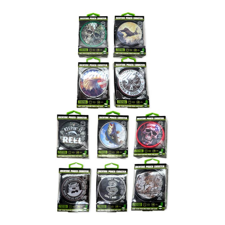 Novelty Brands - Wholesale Retailer Display - Home & Living - Smokezilla Full Print Storage Canisters Boxed - 10/Display1