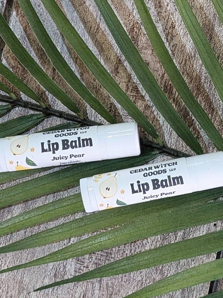 Saftig pære læbepomade for engroshandel hos Cedar Witch Goods