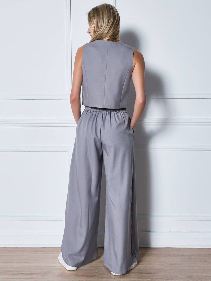 Frime - Wholesale Suit Vest - Women's - Slim waisted vest with buttons - 2500