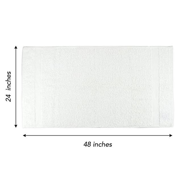 Feather & Stitch New York - Vente Serviettes de bain - Serviettes de bain d'hospitalité en coton 100 % (lot de 60) (61 x 122 cm)1