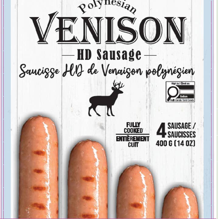Venison HD Sausage for wholesale by Berbician Canada