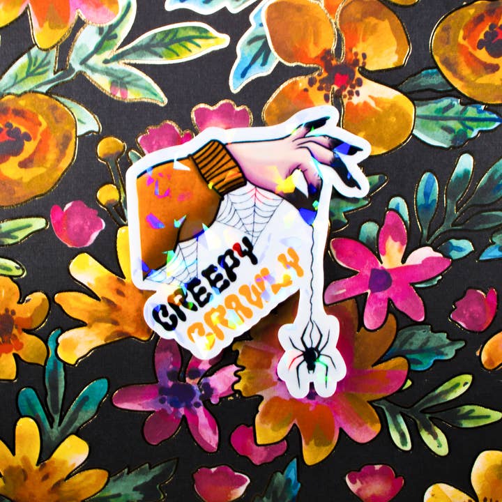 Creepy Crawly Vinyl Sticker | Waterproof Sticker for wholesale by Eerie Cat