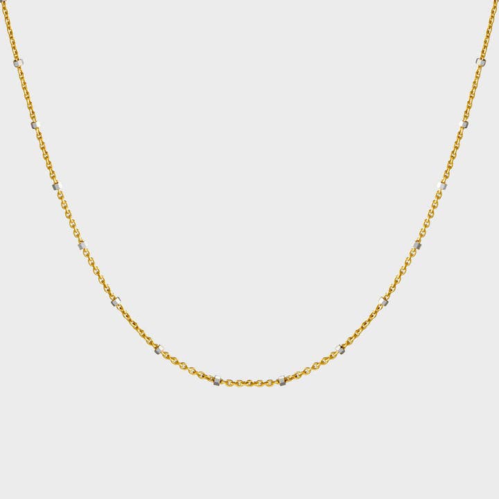 Two Tone Micro Bead Spaced Choker Collar Necklace for wholesale by Thesis of Alexandria