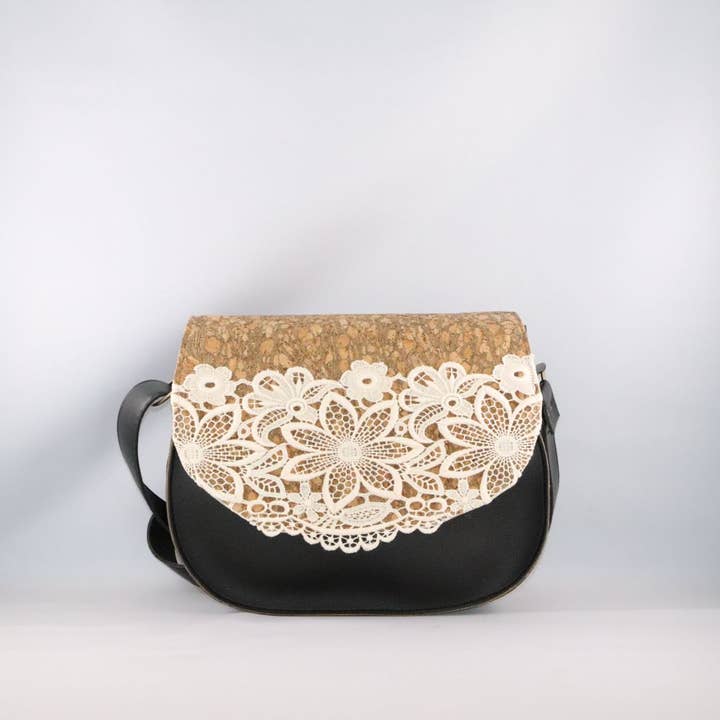 Rabat liège et broderie pour la vente par Les Sacs de Théane