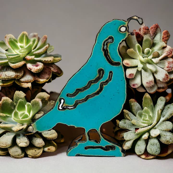 Quail tabletop decoration southwestern California western for wholesale by Iron Jewel