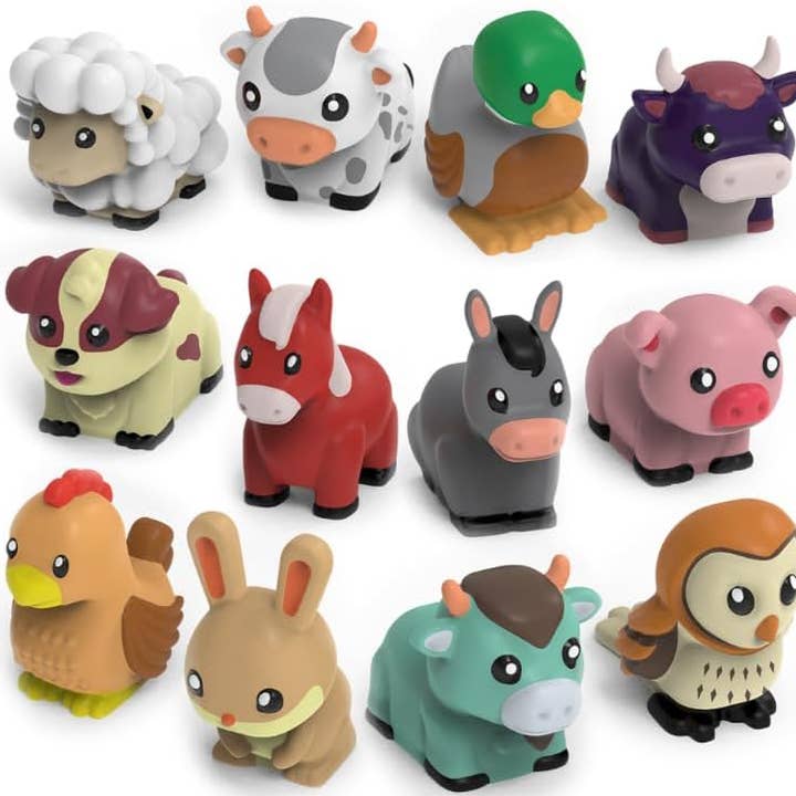 Tub Works® Barnyard™ Mold Free Bath Toys, 12 Pack for wholesale by Tub Works LLC