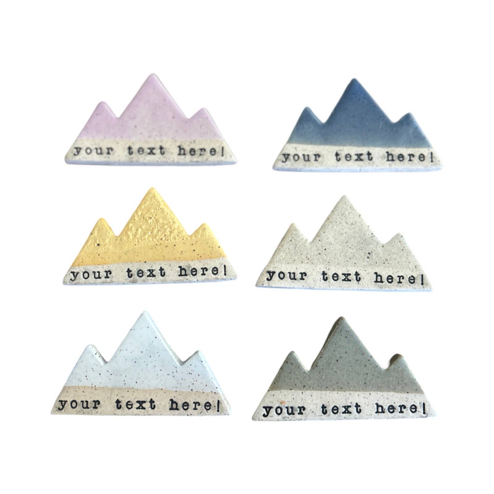 Mountain Bound Pottery - Wholesale Magnet - Customizable Mountain Magnet- MADE TO ORDER3