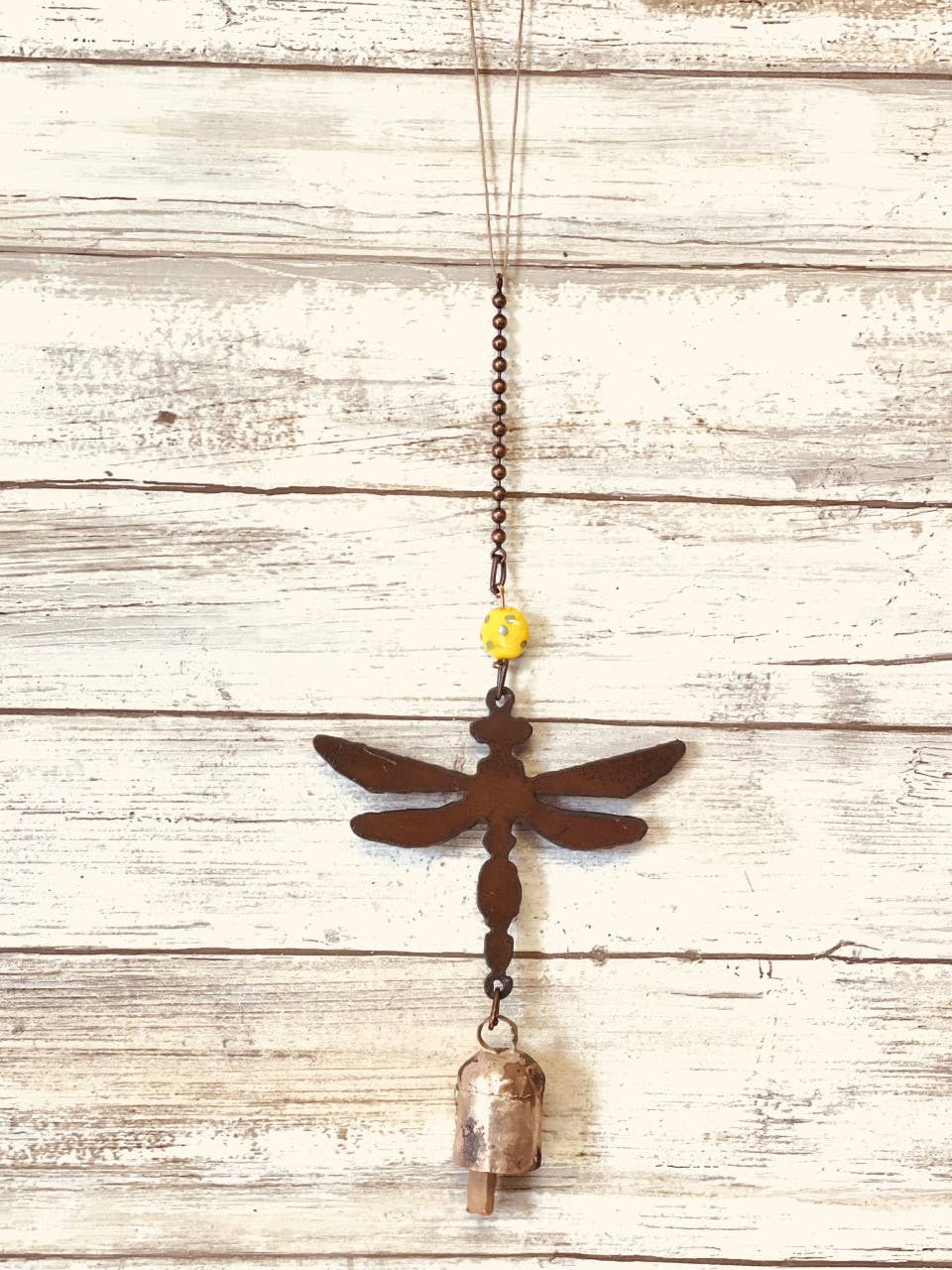 Universal Ironworks USA – wholesale Wind chime – Dragonfly Bell Rustic Metal Garden Decor Chime1