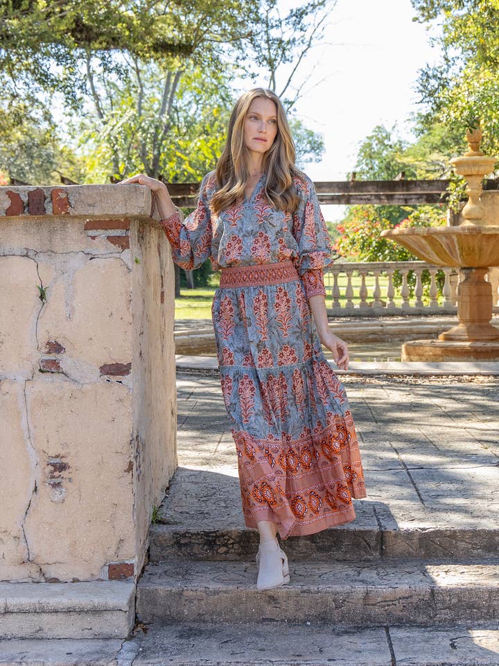 Nour Top. Teal Egiziano. per la vendita all'ingrosso da parte di Bindu