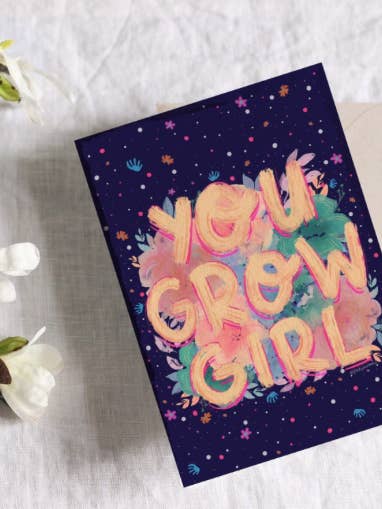 You Grow Girl Wall Art for wholesale by glad you're here co