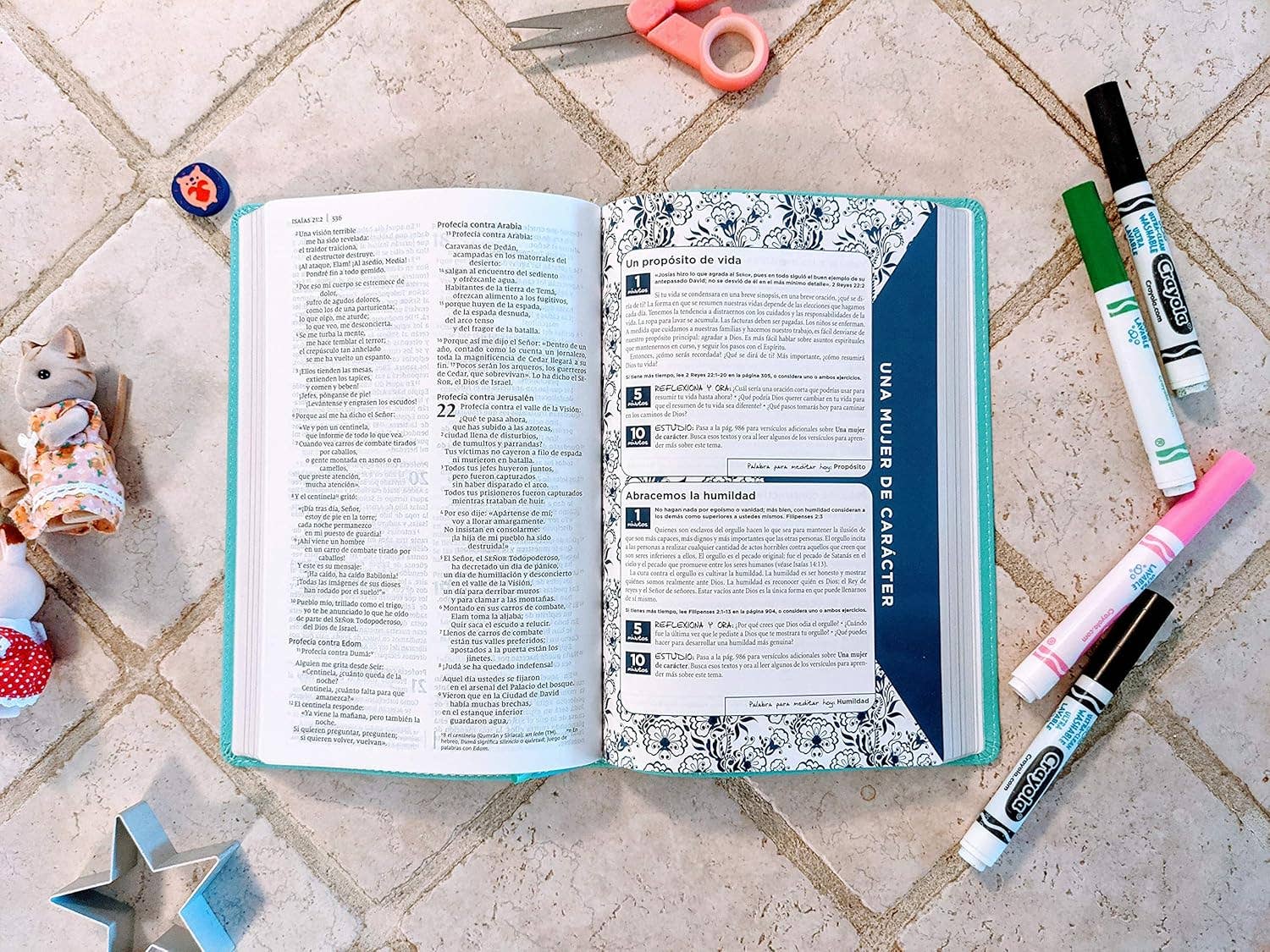 HarperCollins Christian Publishing - Wholesale Religion - NVI, Biblia de la Mamá Ocupada, Leathersoft, Turquesa6