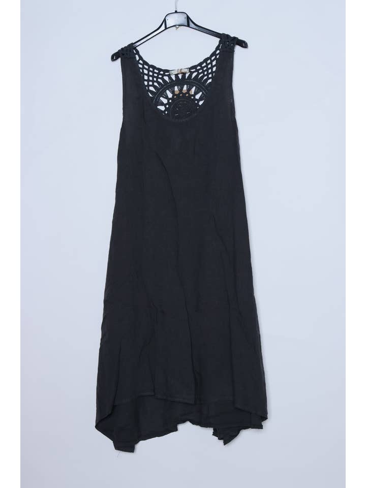 LÉA & LUC - Wholesale Dress - Women's - Sleeveless long dresses in 100% Linen REF. 490824