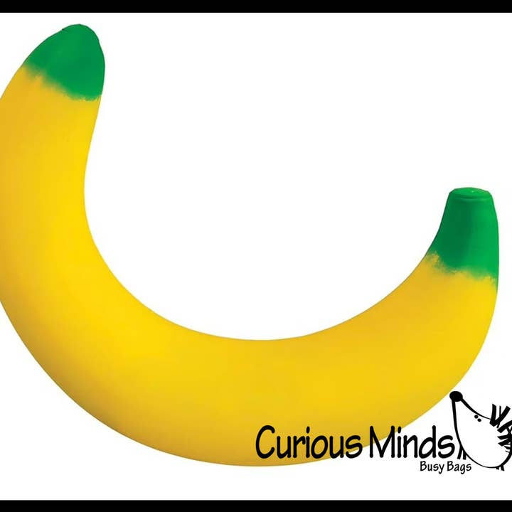 Curious Minds Toys - Vendita all'ingrosso Giocattolo squishy - Bambini e neonati - Jumbo Doh Banana Frutto Morbido Ripieno di Soffice Fluff da Stringere Squishy5