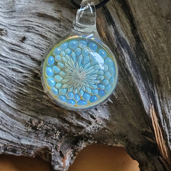 AB Glass Designs - Wholesale Individual Charm/Pendant - Funky Fume Implosion Blown Glass Pendant