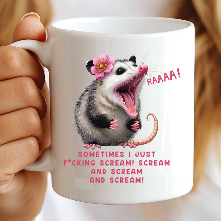 Parfois, je crie putain de merde ! Tasse drôle pour la vente par Hello Gorgeous Mugs