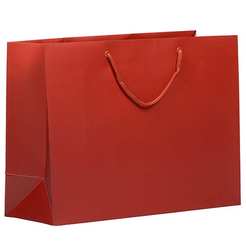 JAM PAPER - Wholesale Gift Bag - Matte Gift Bags w/ Rope Handles, 16x12x6, Dark Red, 1PK