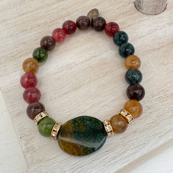 Wild Spirit London - Wholesale Beaded Bracelet - The Rainforest Bloom Spirit Stone Bracelet2