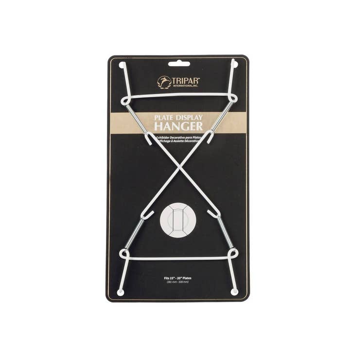 Tripar International - Wholesale Wall Hook - White Super Plate Wire Hangers1