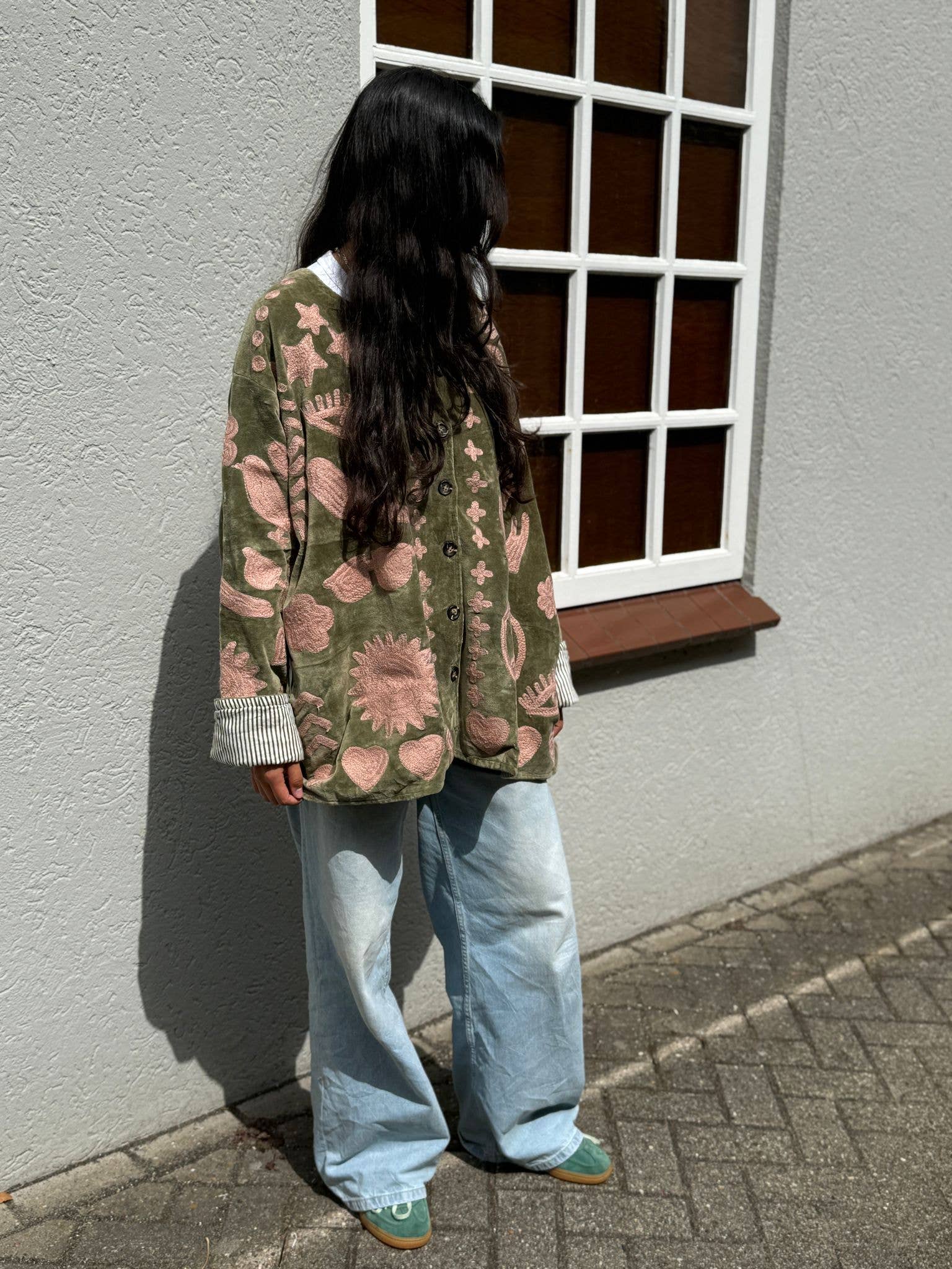 ToutVintage - Wholesale Jacket - Women's - Velvet Jacket DREAM green pink16