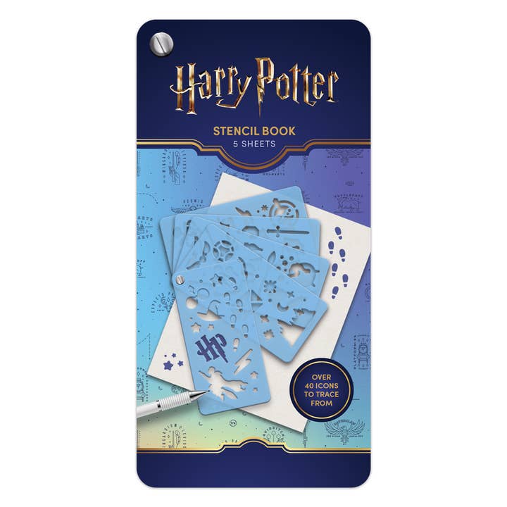 Harry Potter Stencil Book (5-Page) for wholesale by Conquest Journals