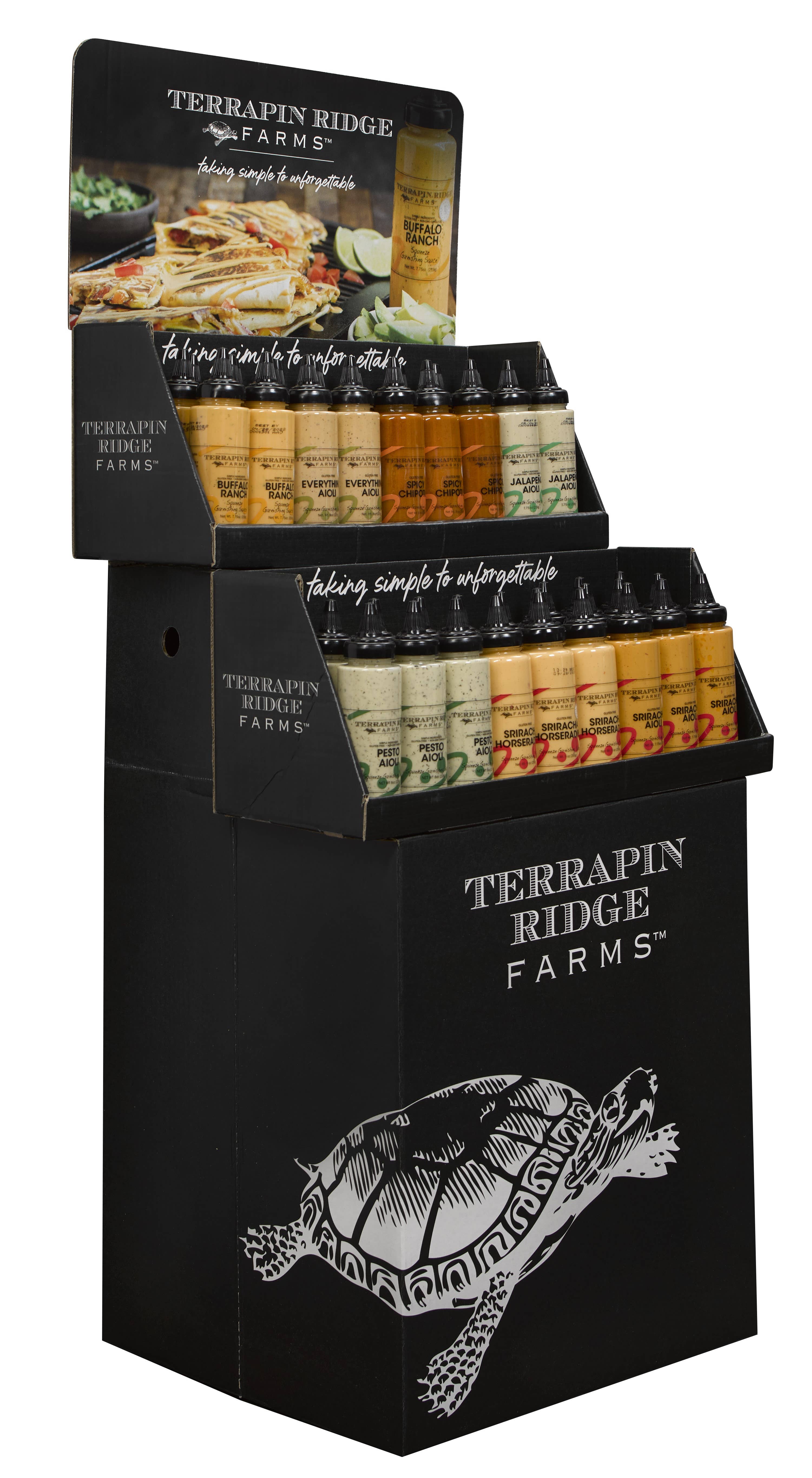 Terrapin Ridge Farms - Wholesale Retailer Display - Food & Drink - Shipper - Squeeze1