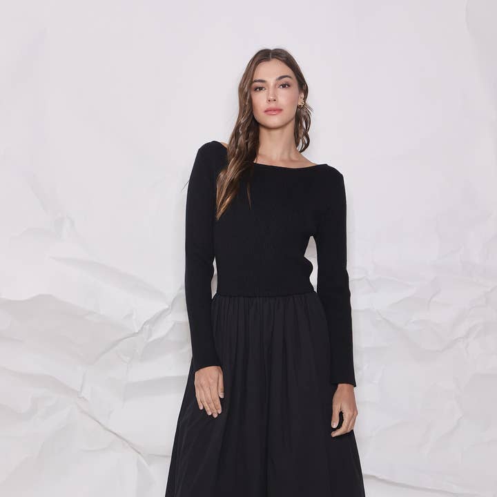 Bubble Hem Maxi Dress for wholesale by Able