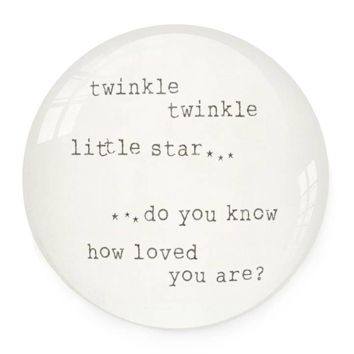 Paperweight - Twinkle Little Star for wholesale by Susan Case Designs