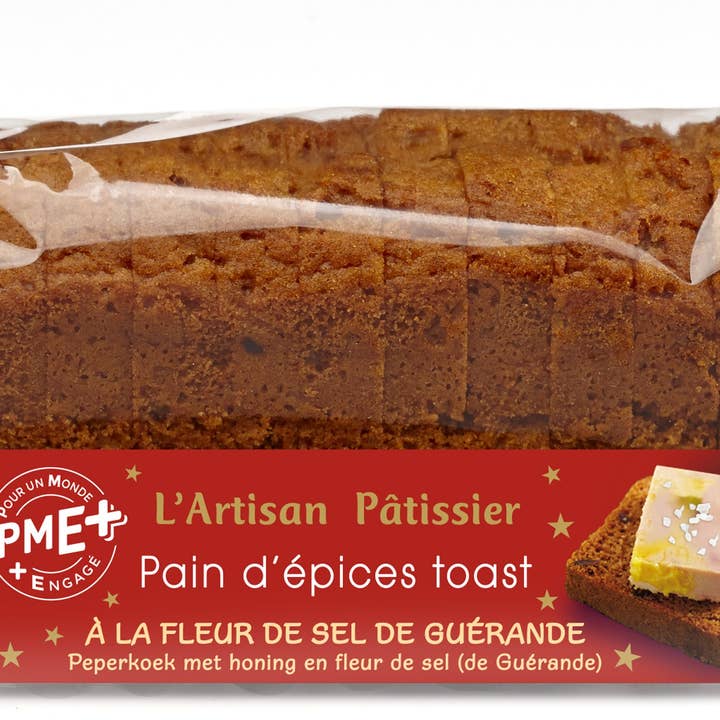 France Cake Tradition - Wholesale Bread/Tortilla - GINGERBREAD TOAST WITH FLEUR DE SEL FROM GUERANDE X121
