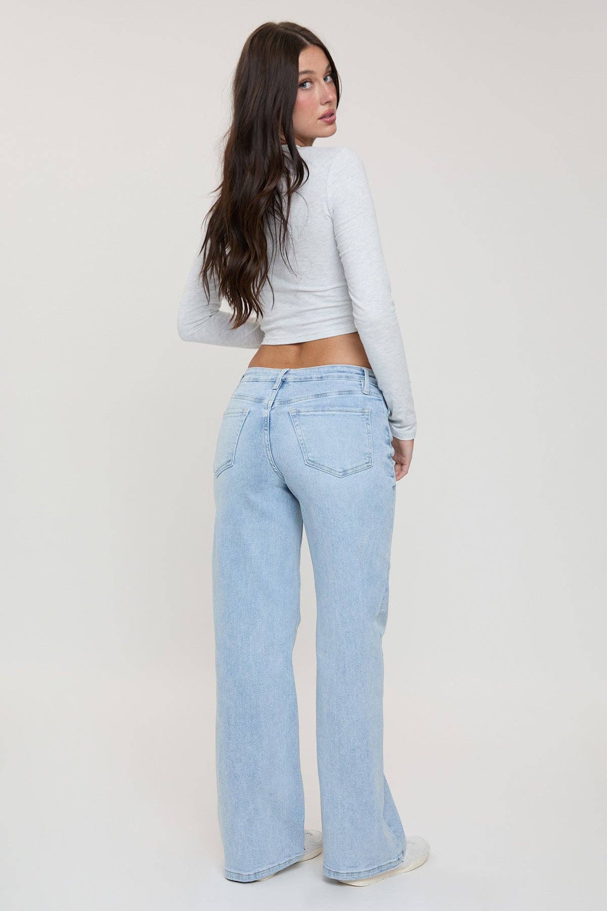 YMI - Wholesale Jeans - Dames - Luxe Bella Wijde Pijpen Jeans-P4416012