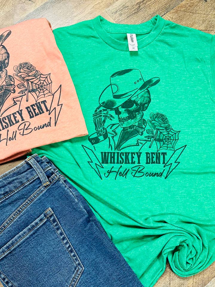 Whiskey Bent Graphic T-shirt for wholesale by Sweet Southern Wholesale