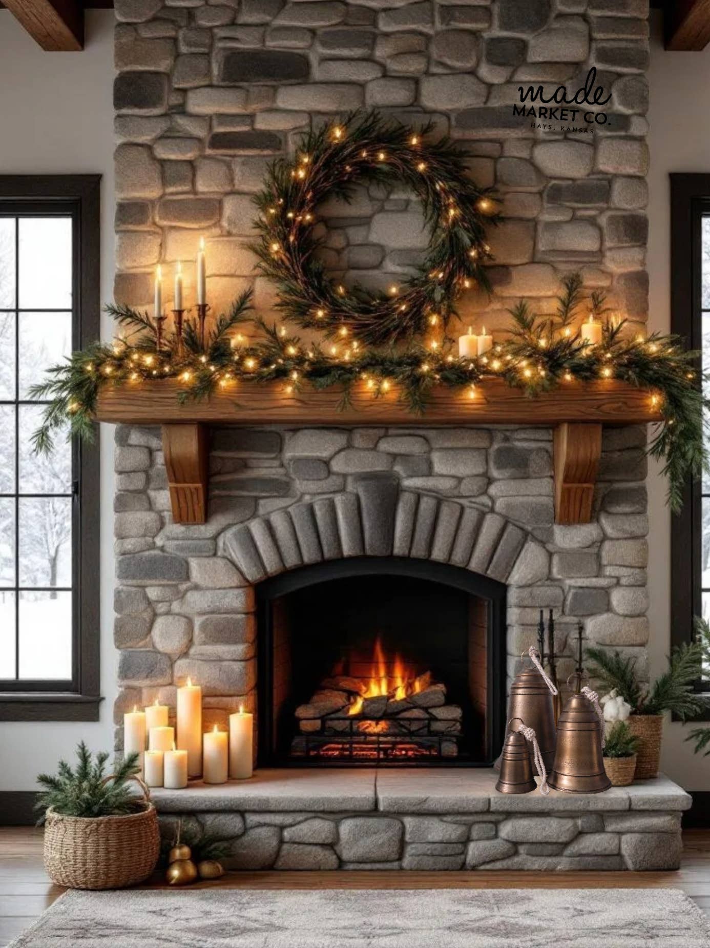 Made Market Co. - Venta al por mayor Decoración navideña - Campana Grande5