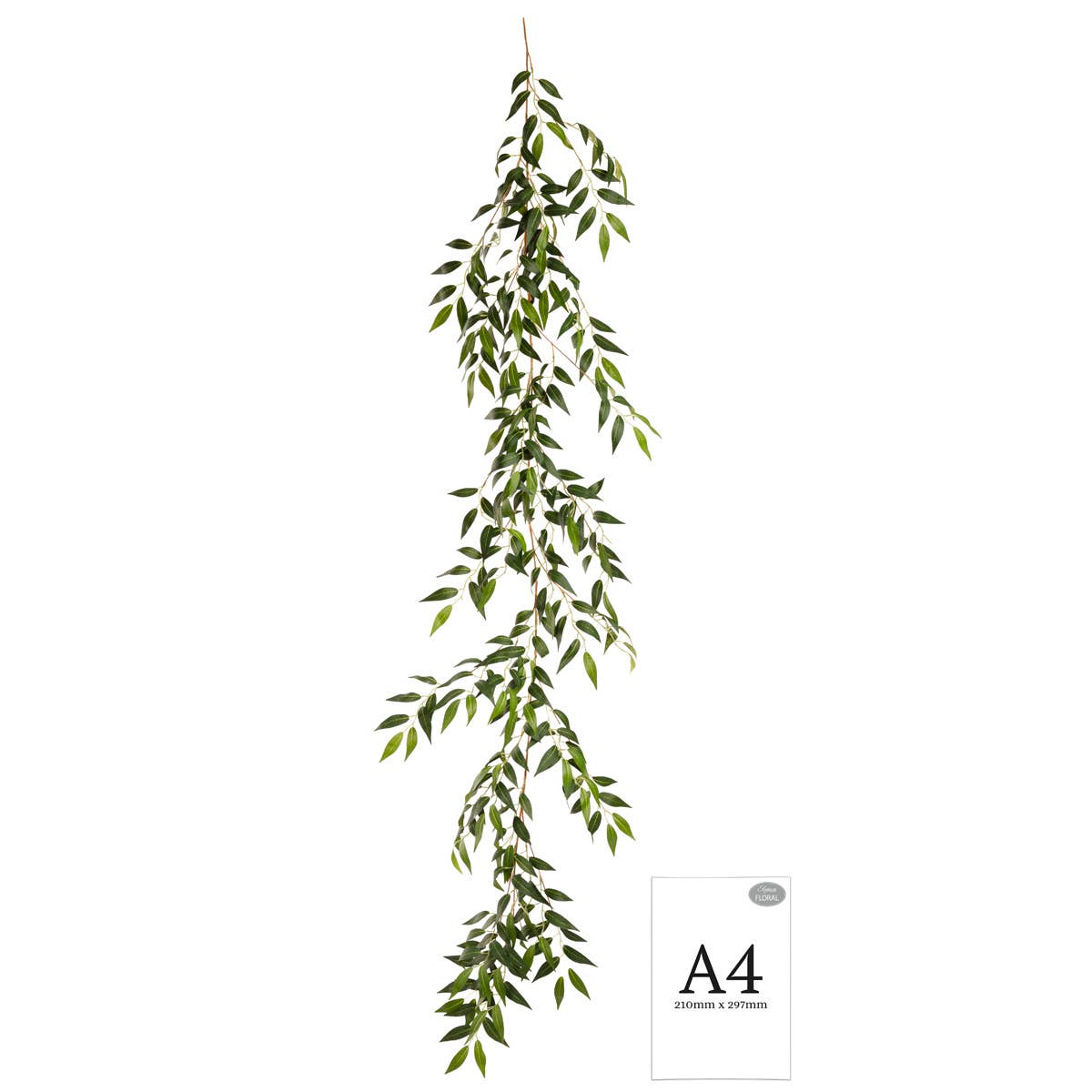 Eleganza Floral - Vente Fleurs artificielles - Guirlande de Ruscus Vert 6'1