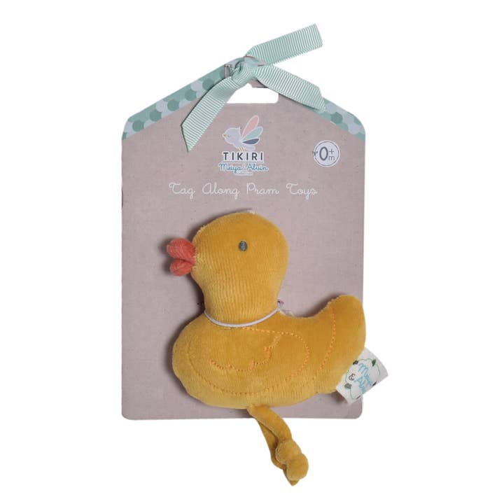 Tara the Duck Tag Along Pram Toys for wholesale by Tikiri Toys LLC