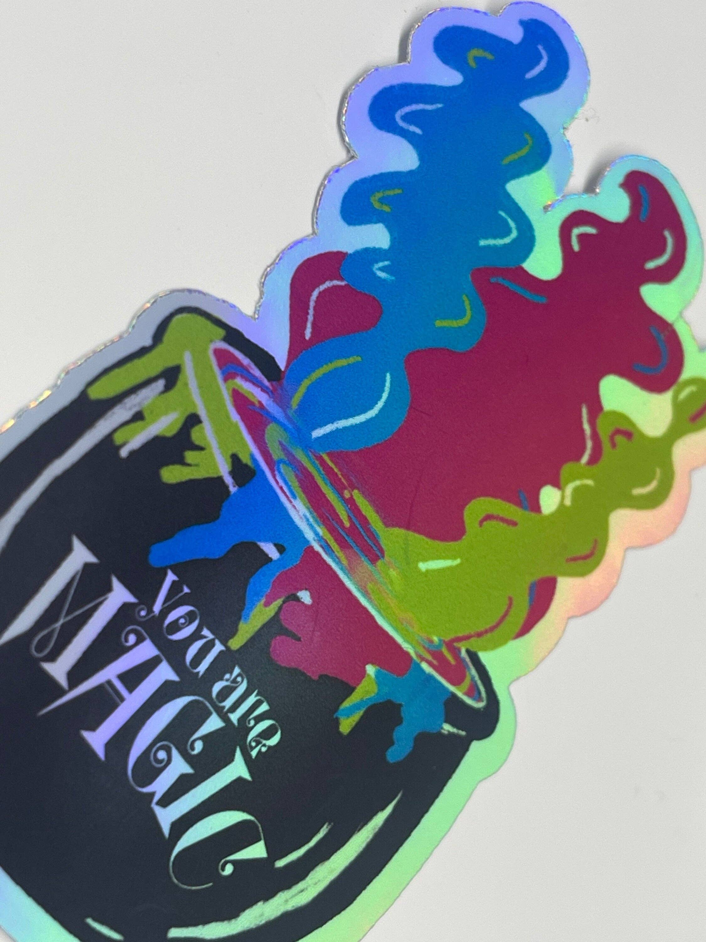 Saturnalia Design Lab - Wholesale Sticker - YOU ARE MAGIC Vinyl Stickers, Holographic Cauldron Sticker for Laptops, Witchy Sticker, Halloween Sticker, Gifts for Grads, Gifts for Teens2