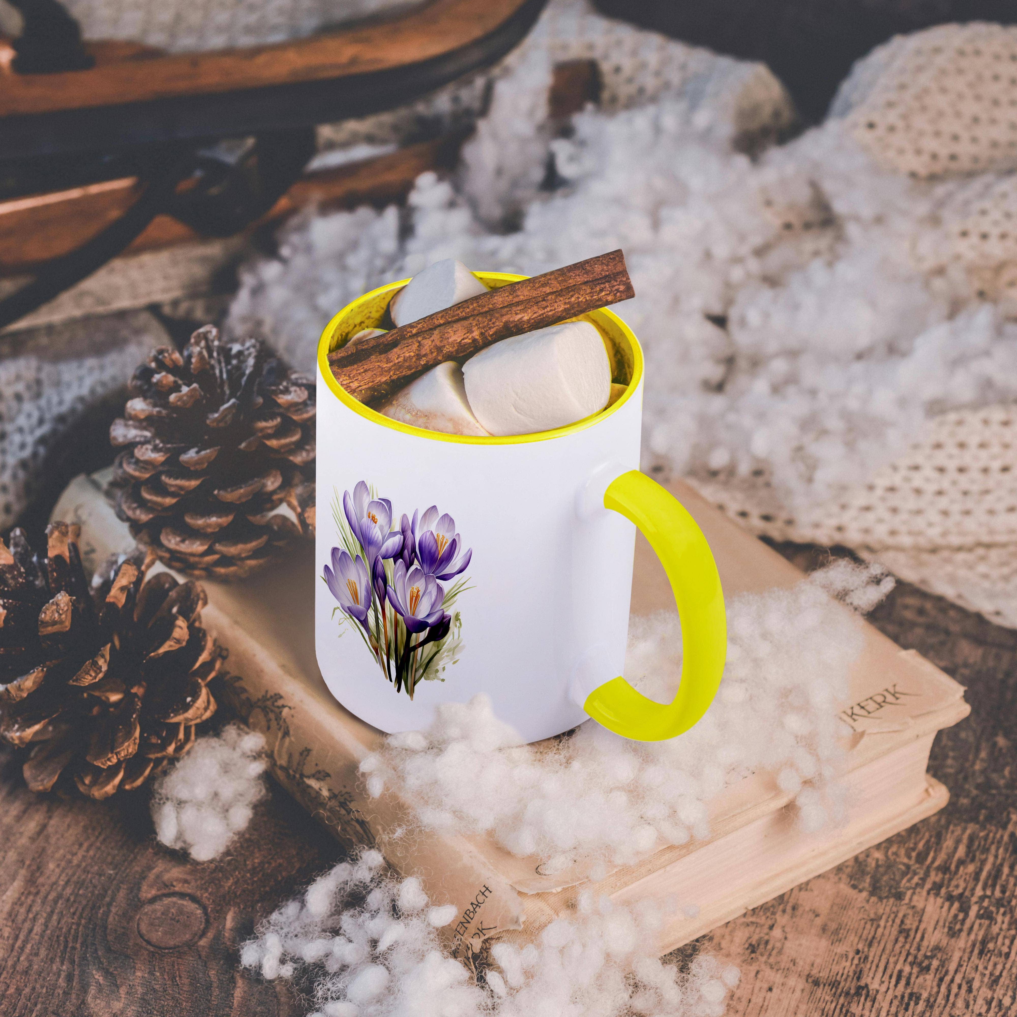 3dRose - Wholesale Coffee Mug - 3dRose, Pretty Purple Crocus Flower Illustration, Mug5