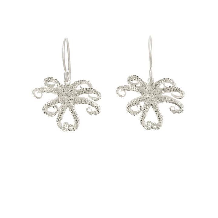 Small Octopus Earrings for wholesale by Catherine Weitzman