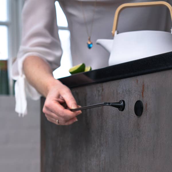 ByMagnet - Wholesale Towel Holder/Hanger - Magnetic kitchen rail works on most surfaces8